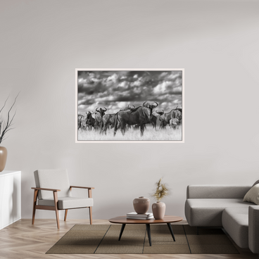 60 x 40″, Exhibition Maple White Floater Frame MYSELF IN THE MANY