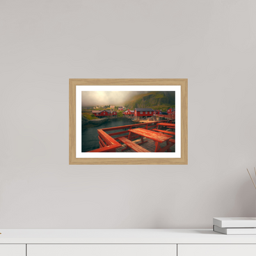 12 x 8″, S+M Oak Frame + Border TABLE FOR TWO