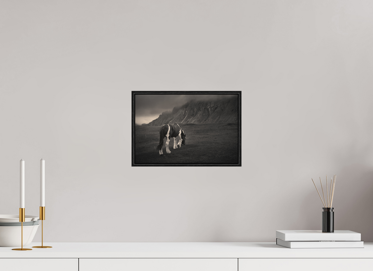 12 x 8″, S+M Black Floater Frame Unbothered