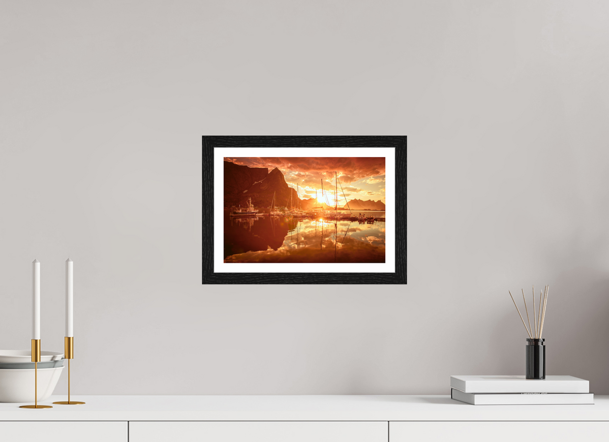 12 x 8″, S+M Black Frame + border A MINOR COSMIC EVENT