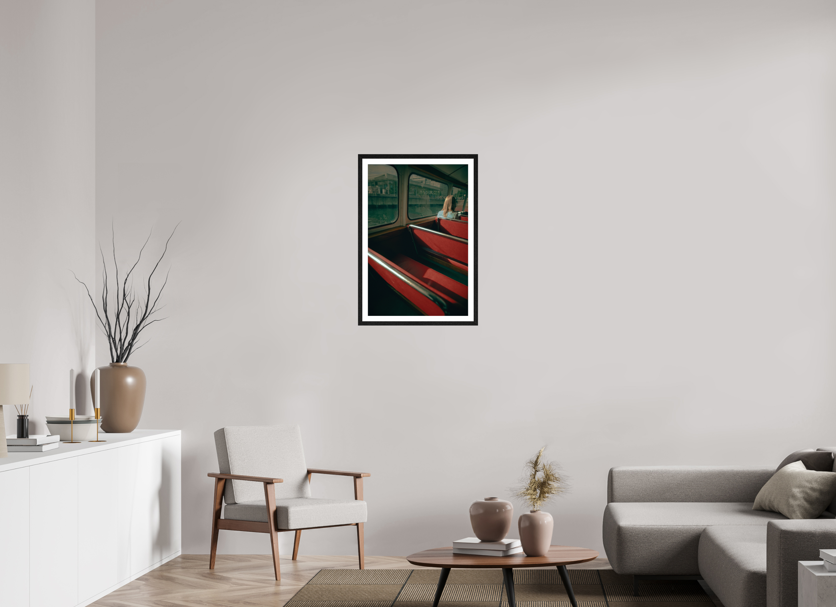 20 x 30″, L+XL Black Frame + Border MAKING FREINDS