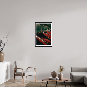 20 x 30″, L+XL Black Frame + Border MAKING FREINDS