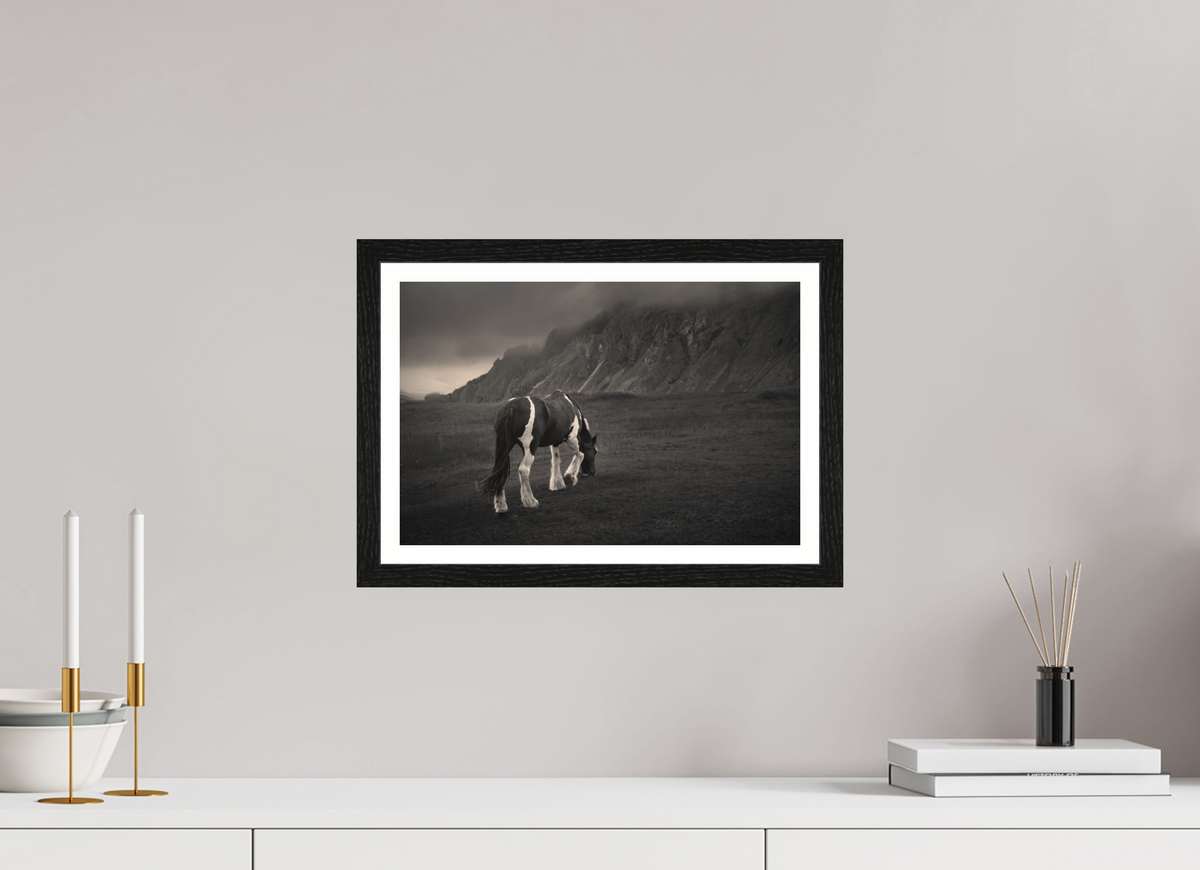 15 x 10″, S+M Black Frame + border Unbothered