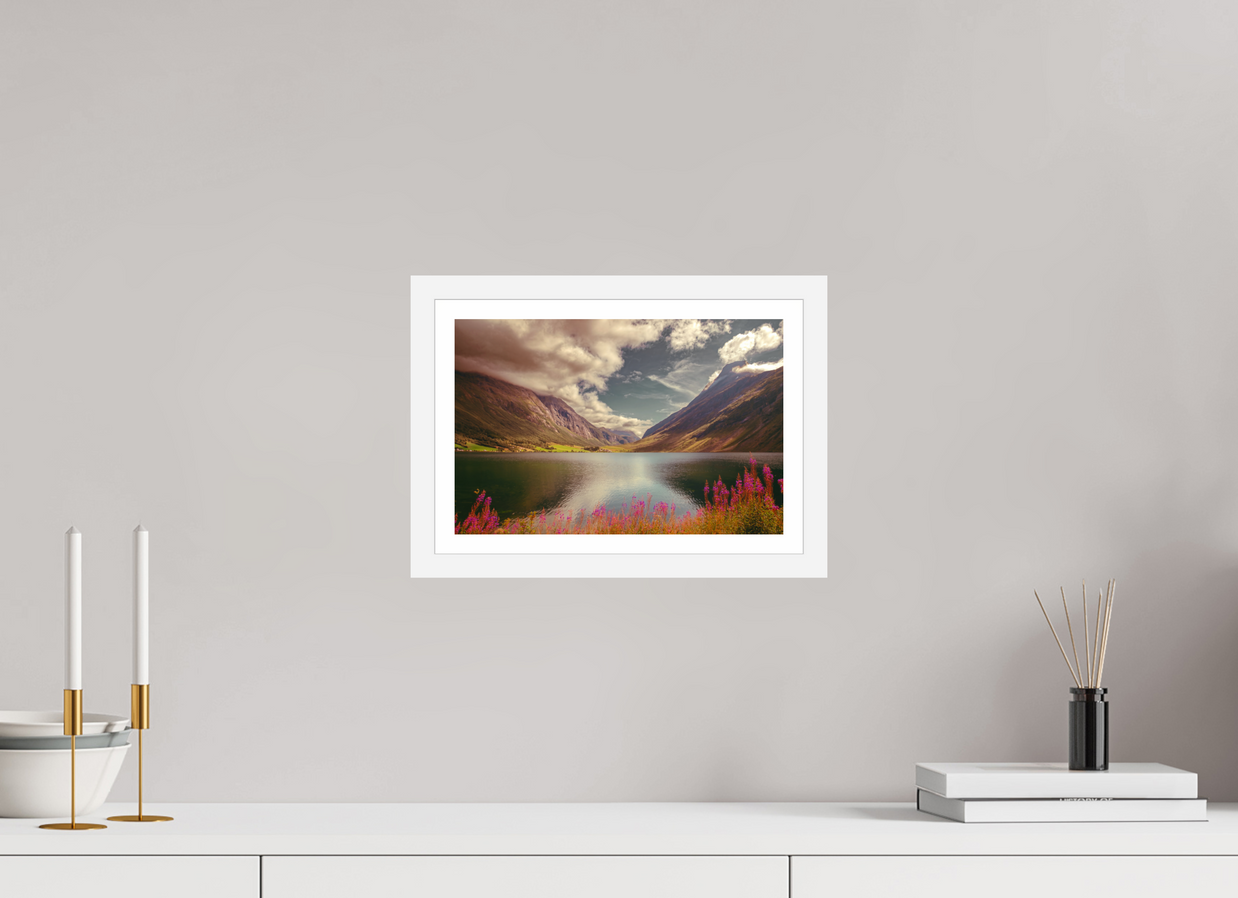 12 x 8″, S+M White Frame + Border A PERFECTLY ORDINARY PLACE