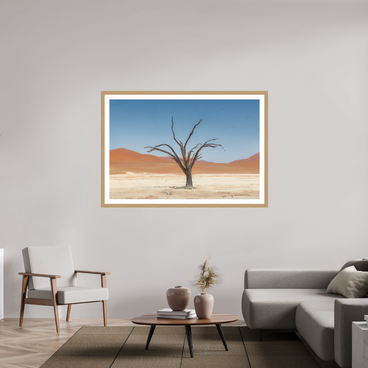 60 x 40″, Exhibition Oak Frame + Border TO BE