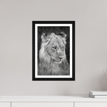 10 x 15″, S+M Black Frame + border HEAVY WILL BE THE CROWN