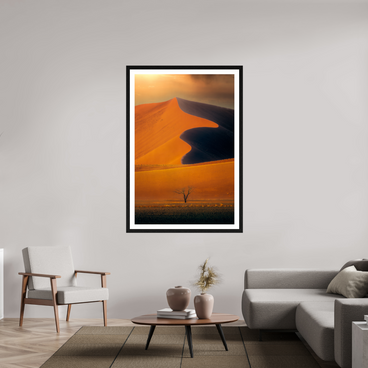 40 x 60″, Exhibition Black Frame + Border NO PROMISE OF DIRECTION