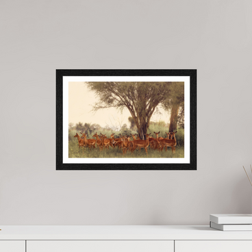 15 x 10″, S+M Black Frame + border THE FIELD FEELS