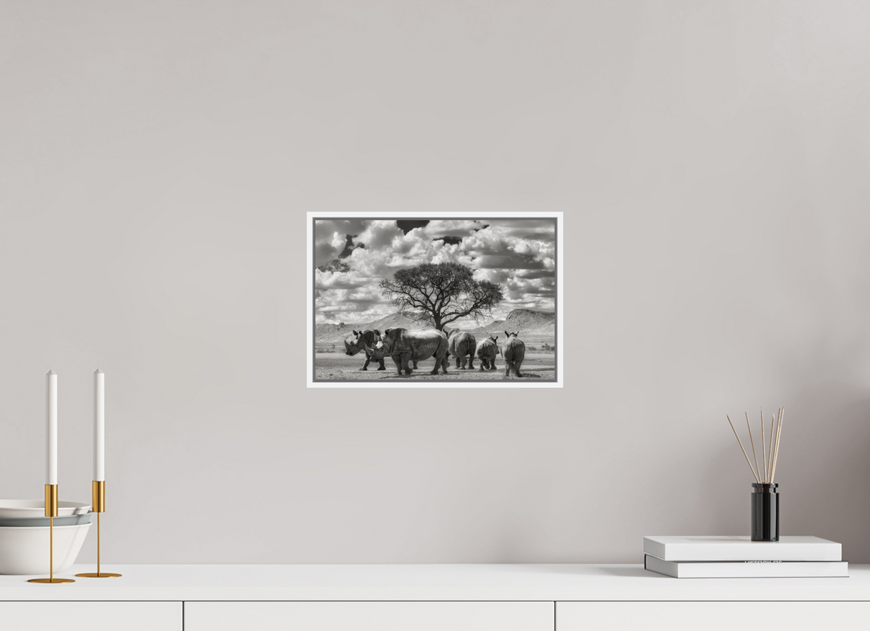 12 x 8″, S+M White Floater Frame Perfectly Still