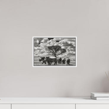 12 x 8″, S+M White Floater Frame Perfectly Still