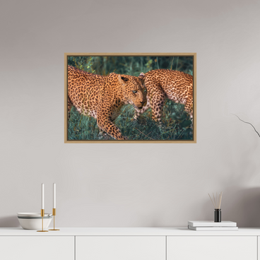 30 x 20″, L+XL Oak Floater Frame Untamed Opulence