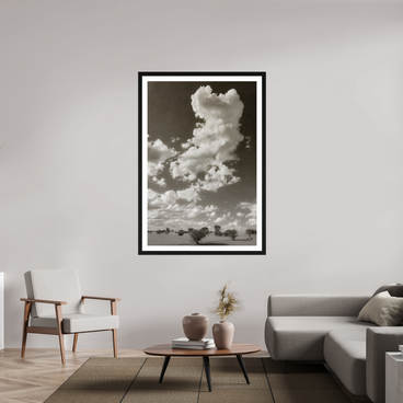 40 x 60″, Exhibition Black Frame + Border SKY THOUGHTS