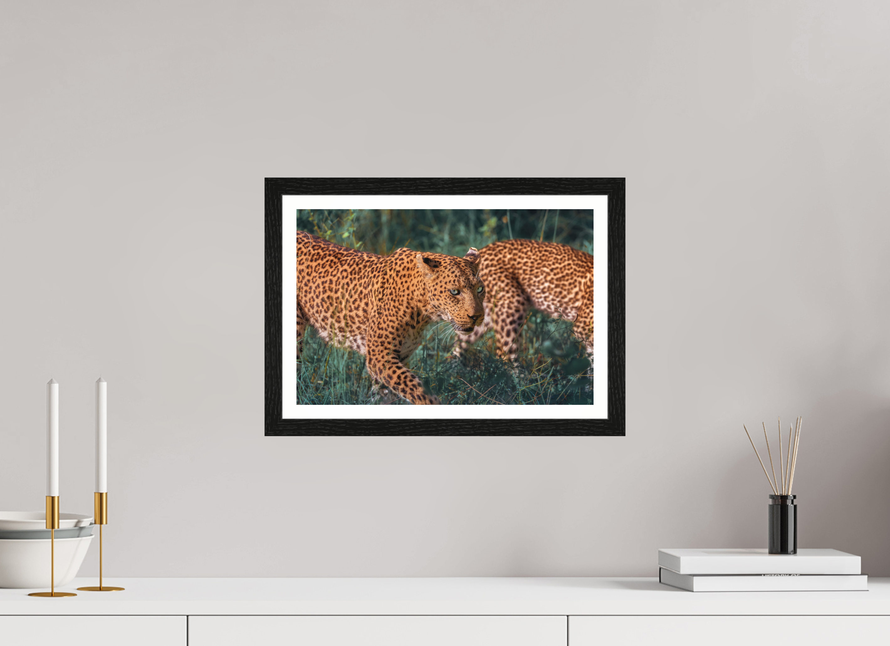 15 x 10″, S+M Black Frame + border UNTAMED OPULENCE