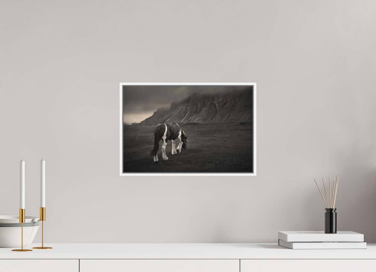 15 x 10″, S+M White Floater Frame Unbothered