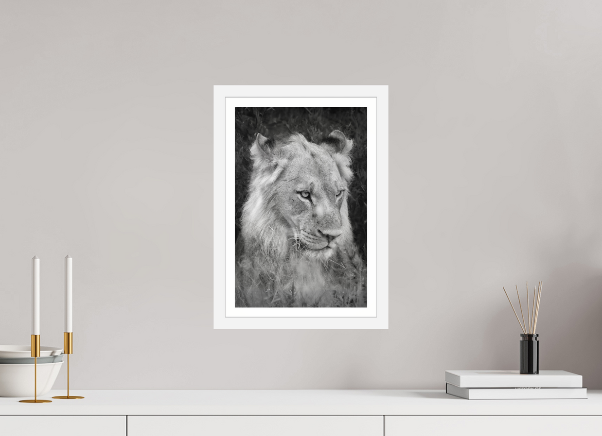 10 x 15″, S+M White Frame + Border HEAVY WILL BE THE CROWN