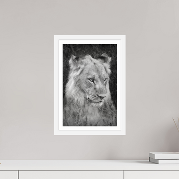 10 x 15″, S+M White Frame + Border HEAVY WILL BE THE CROWN