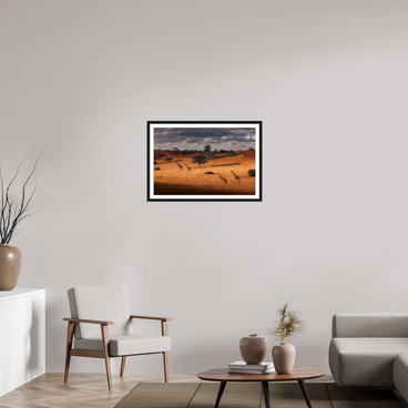 30 x 20″, L+XL Black Frame + Border SYMPHONY OF SILENCE