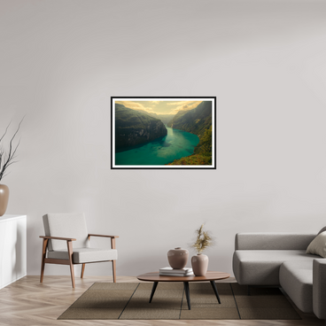 45 x 30″, L+XL Black Frame + Border LIFEBLOOD