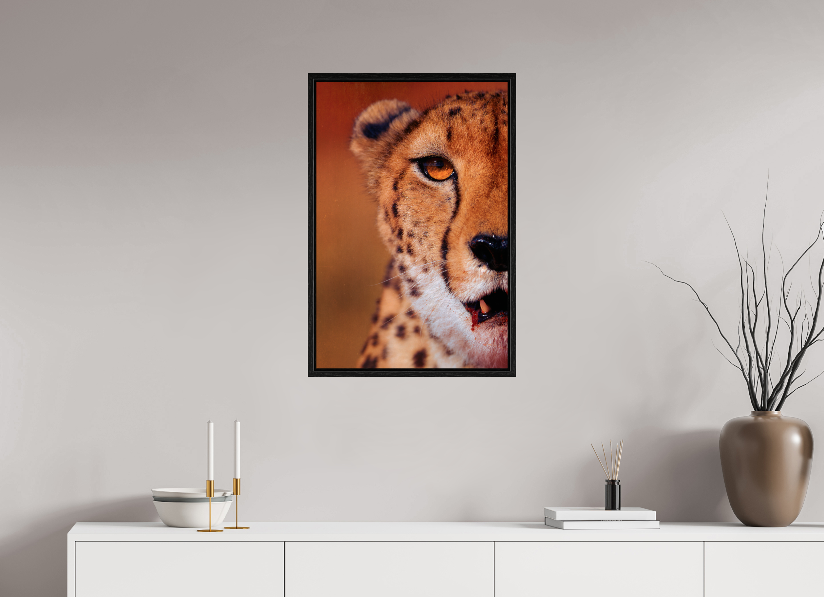20 x 30″, L+XL Black Floater Frame As It Is