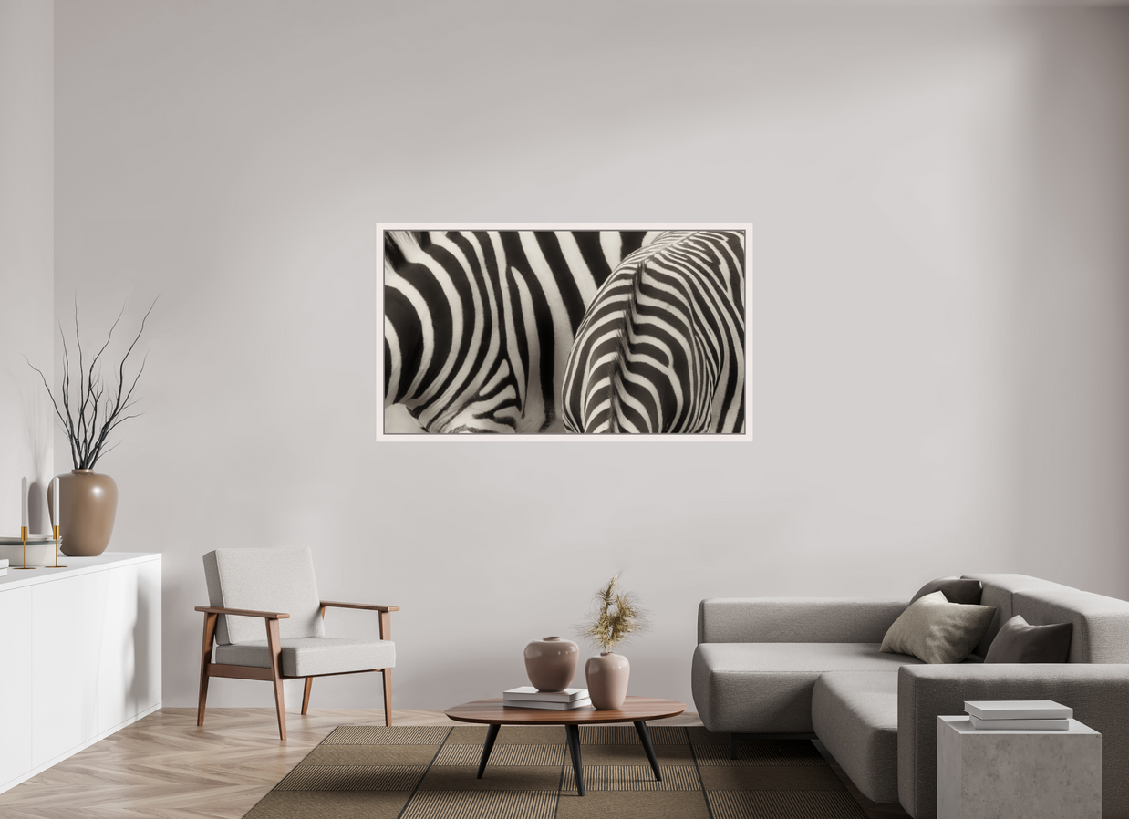 64 x 36″, Exhibition Maple White Floater Frame NOT THE SAME