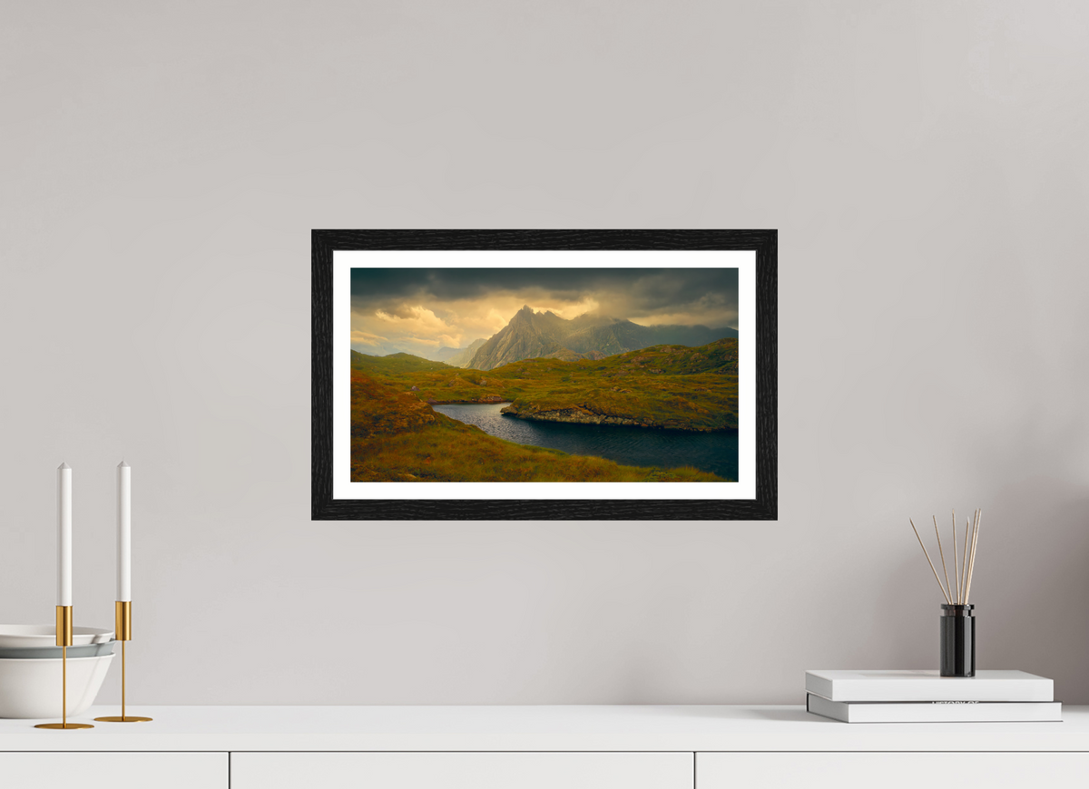 16 x 9″, S+M Black Frame + border COME THIS WAY