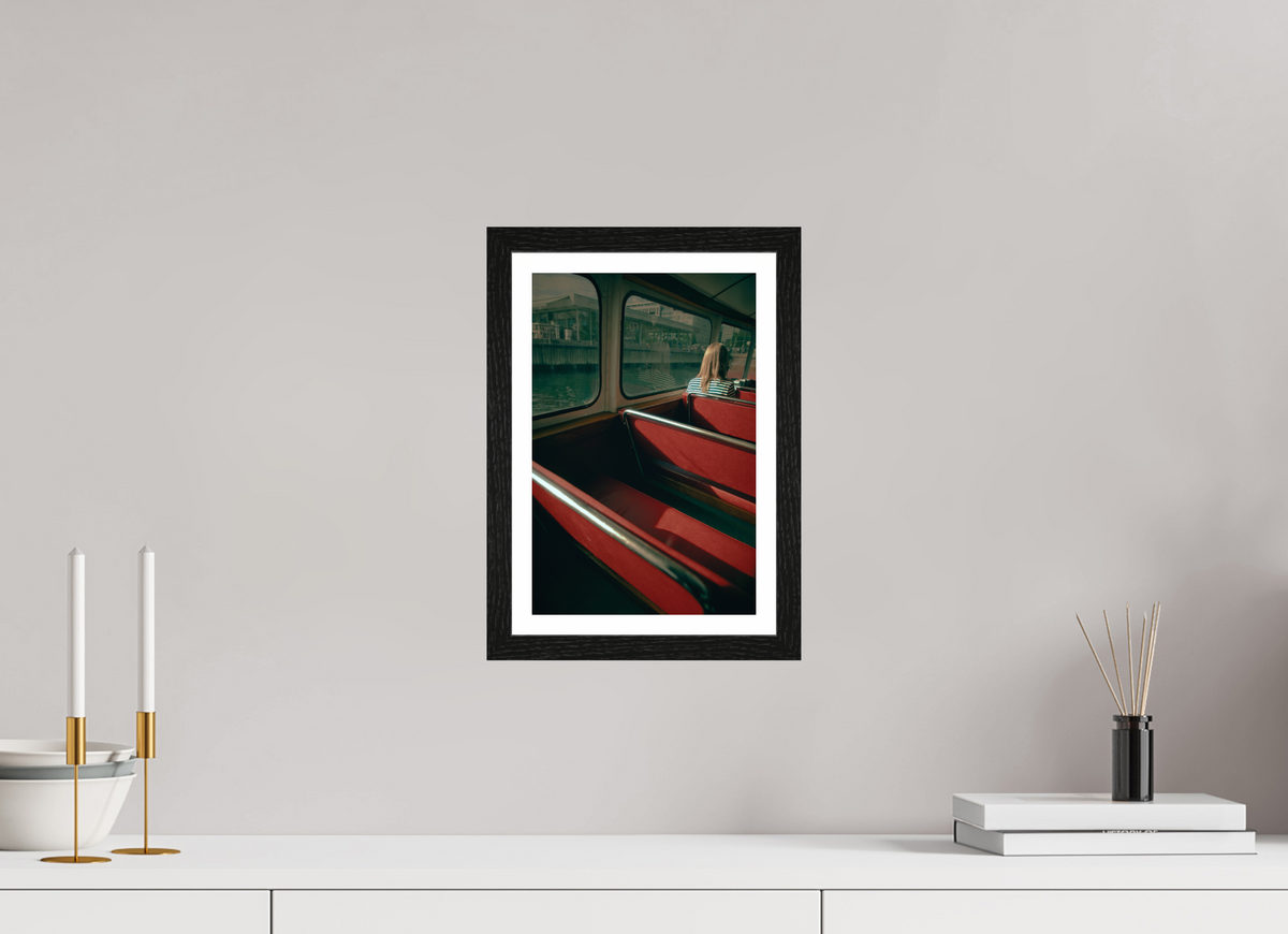8 x 12″, S+M Black Frame + border MAKING FREINDS