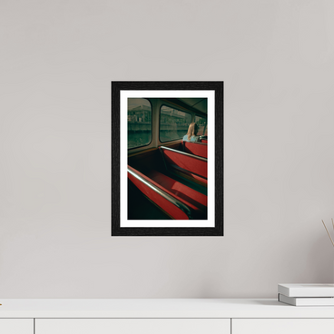8 x 12″, S+M Black Frame + border MAKING FREINDS