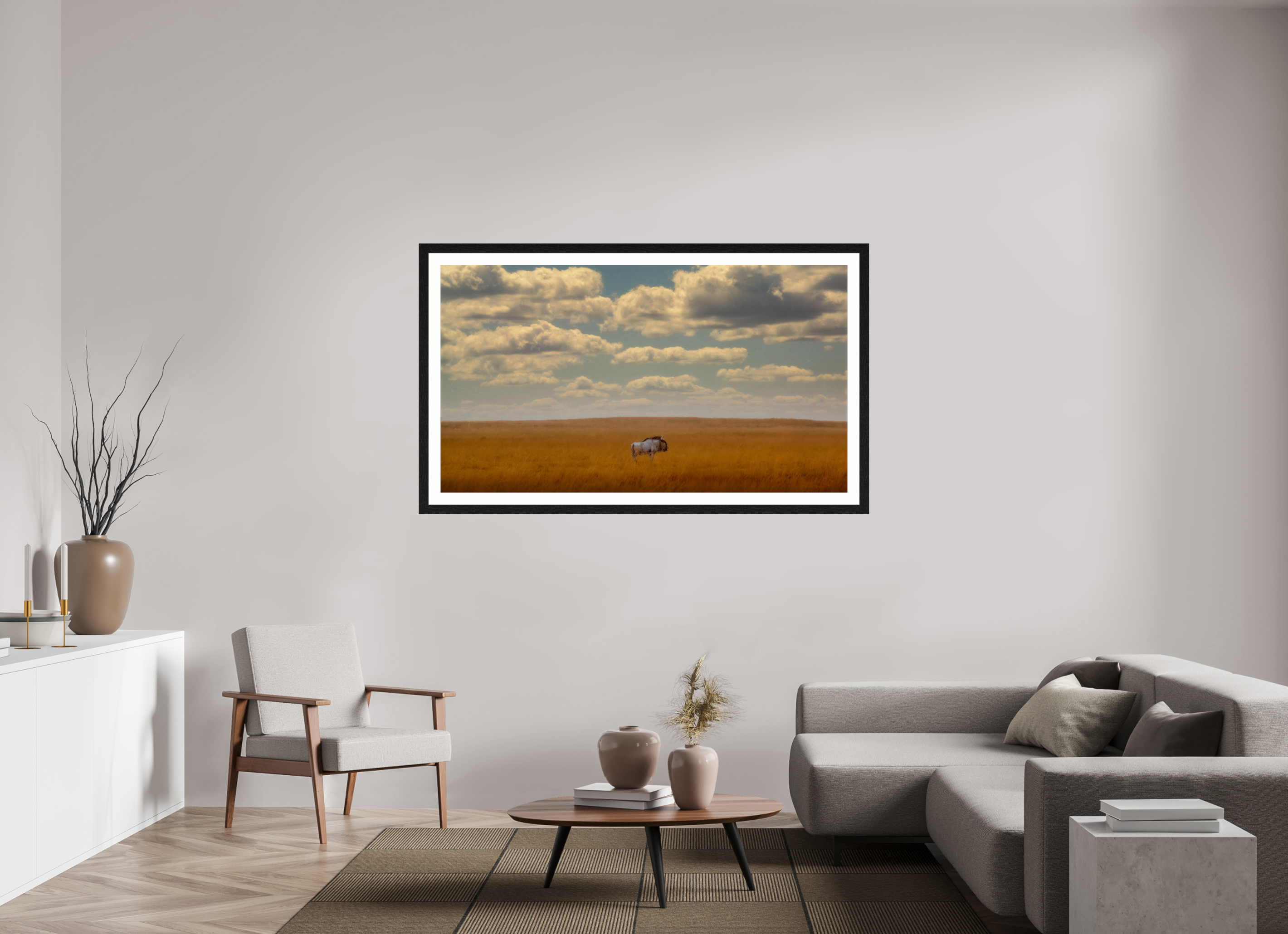64 x 36″, Exhibition Black Frame + Border FREEDOM OF EXPOSURE