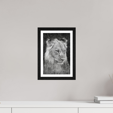 8 x 12″, S+M Black Frame + border HEAVY WILL BE THE CROWN