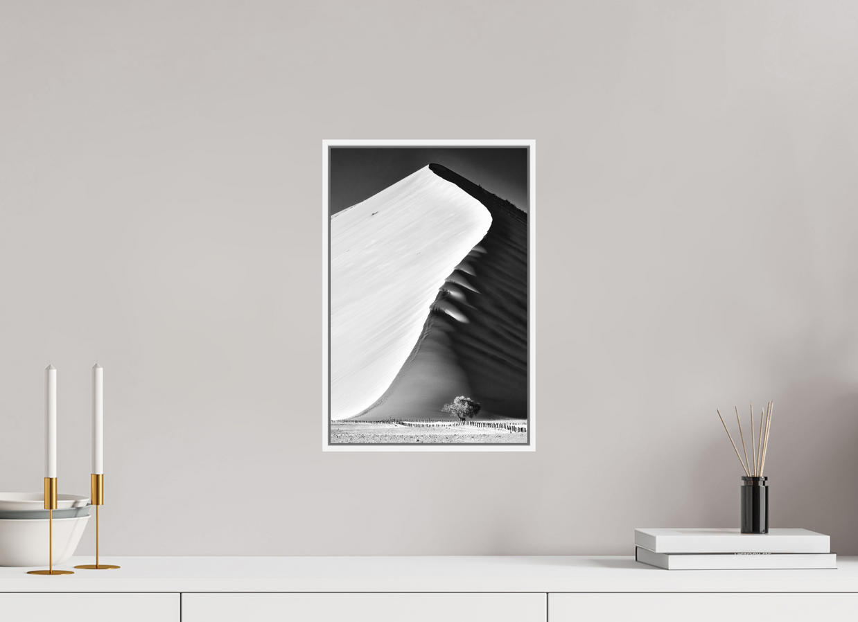 10 x 15″, Sml White Floater Frame The Edge