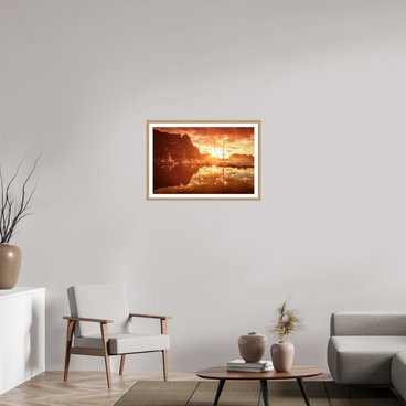 30 x 20″, L+XL Oak Frame + Border A MINOR COSMIC EVENT