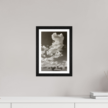 8 x 12″, S+M Black Frame + border SKY THOUGHTS