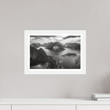 15 x 10″, S+M White Frame + Border THE LONG WAY DOWN
