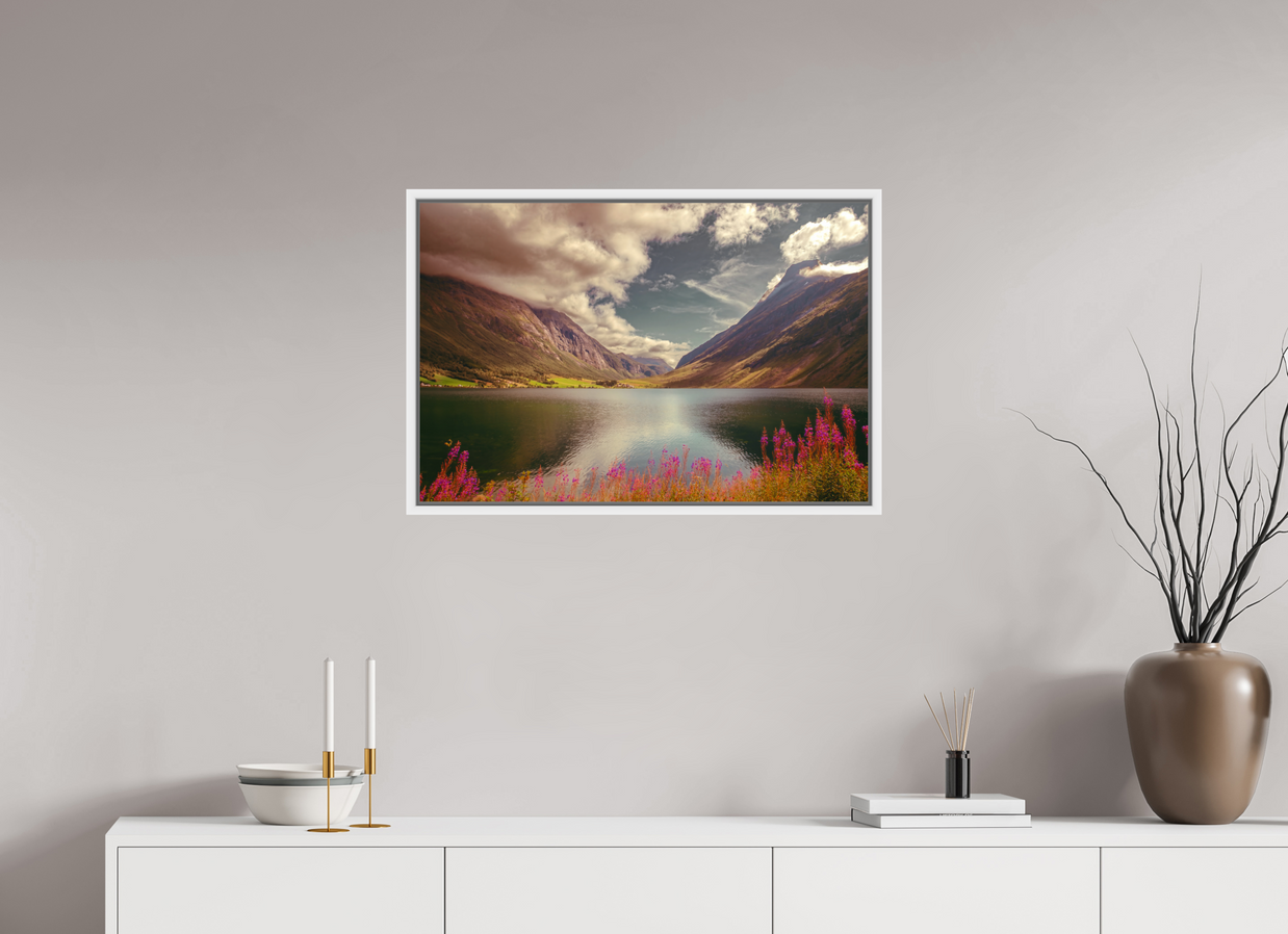 30 x 20″, L+XL White Floater Frame A PERFECTLY ORDINARY PLACE