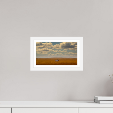 12 x 6.8″, S+M White Frame + Border FREEDOM OF EXPOSURE