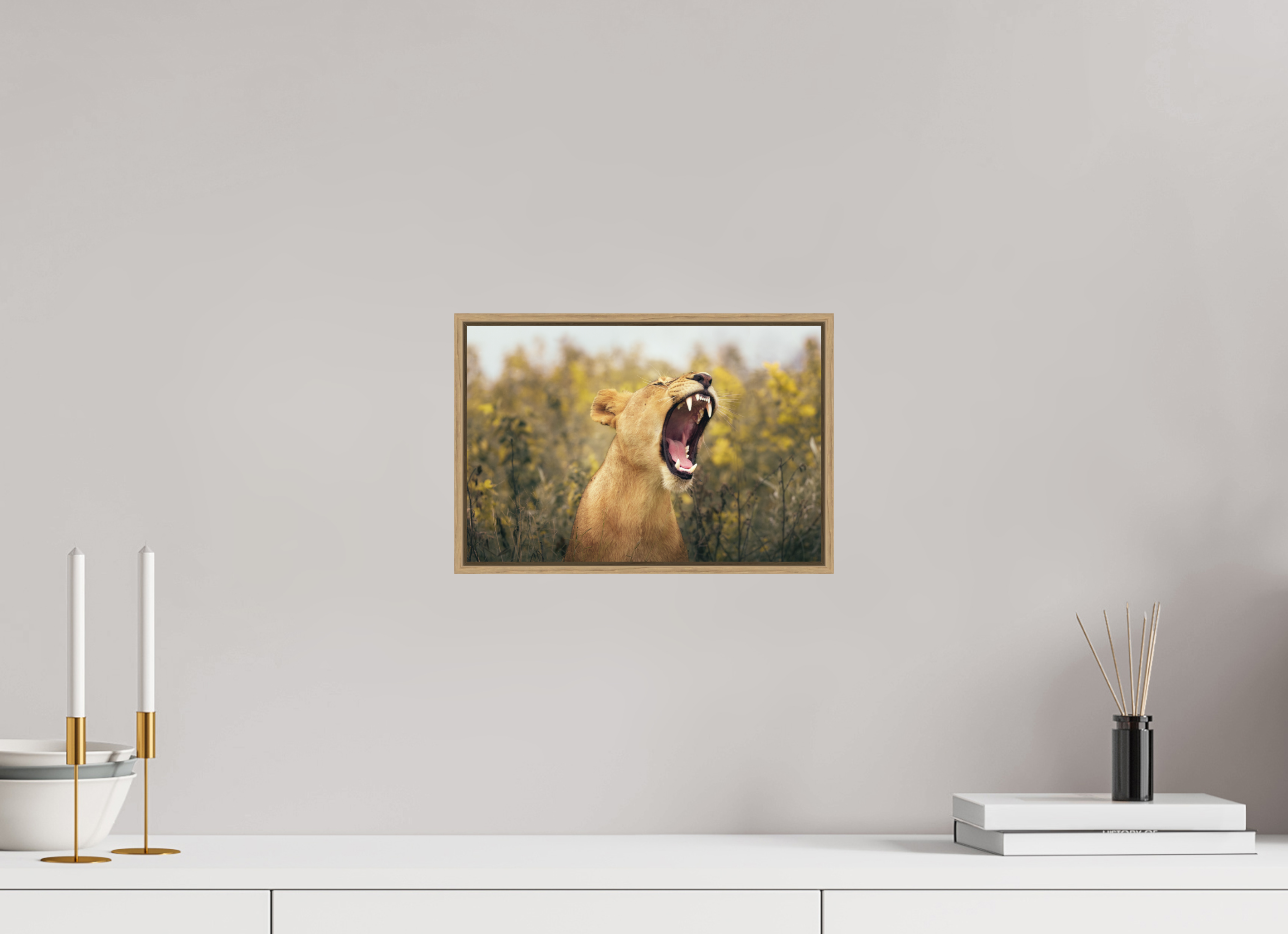12 x 8″, S+M Oak Floater Frame Uncontained