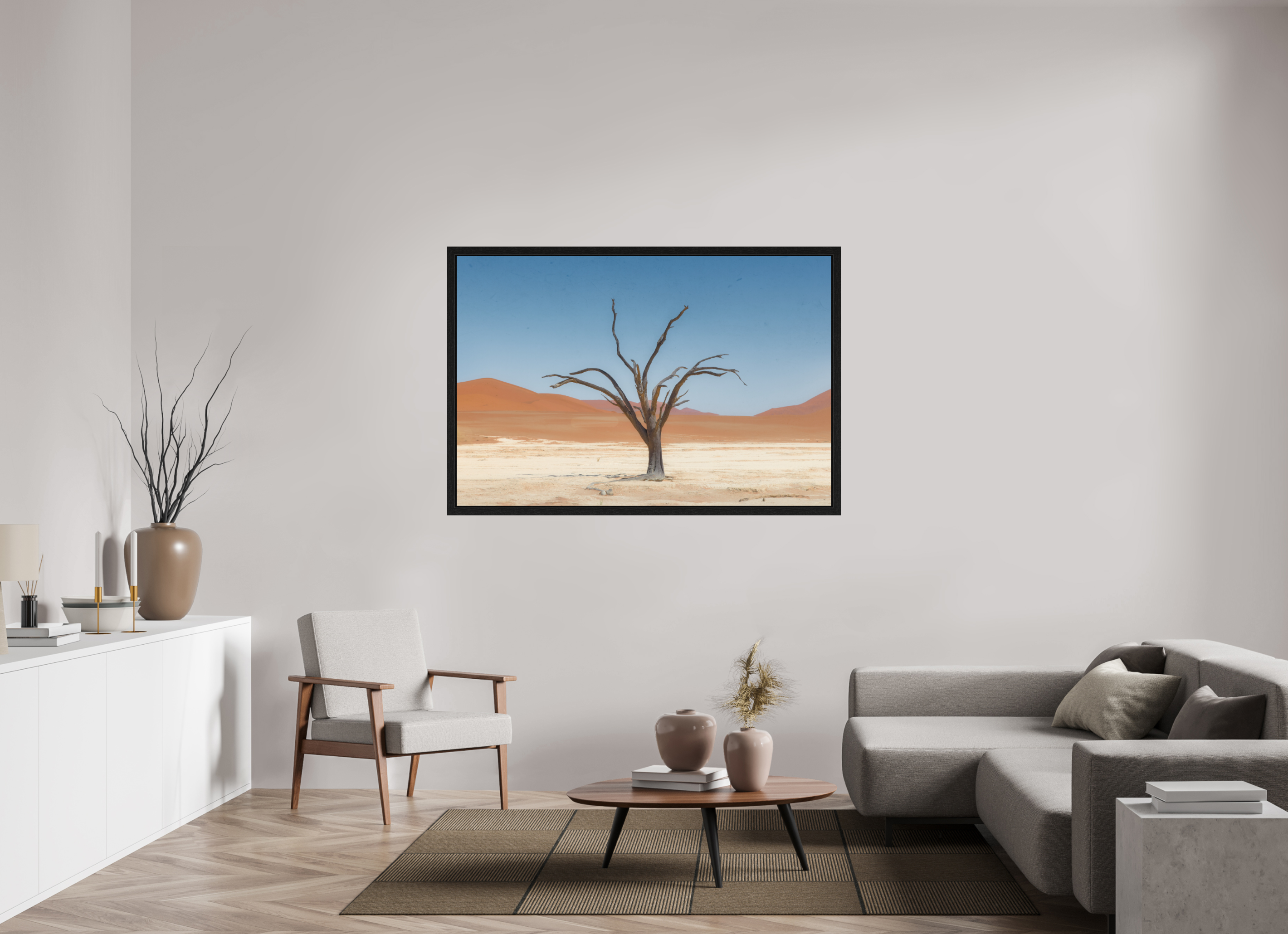 60 x 40″, Exhibition Black Floater Frame TO BE