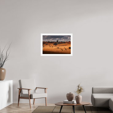 30 x 20″, L+XL White Frame + Border SYMPHONY OF SILENCE