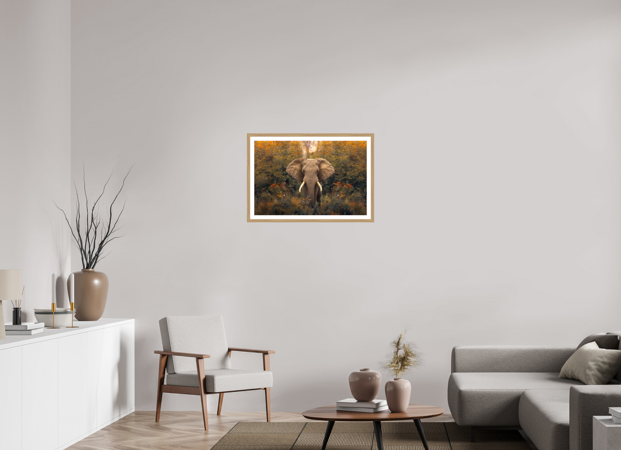 30 x 20″, L+XL Oak Frame + Border REVELATION
