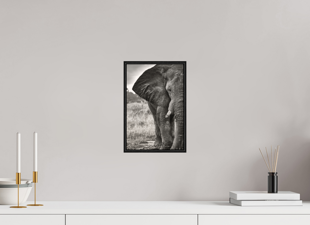 8 x 12″, S+M Black Floater Frame BURDEN OF A TITAN