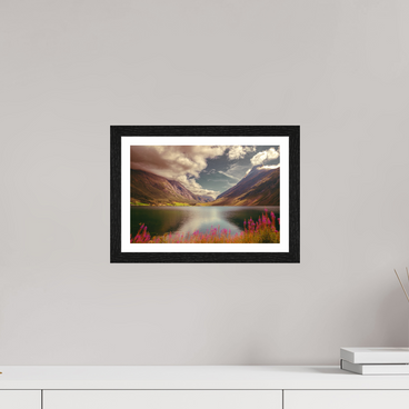 12 x 8″, S+M Black Frame + border A PERFECTLY ORDINARY PLACE