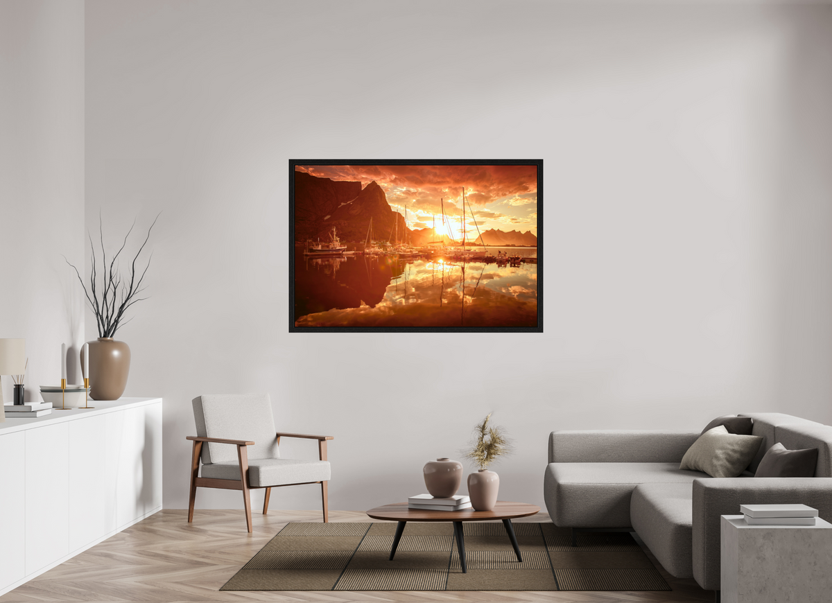 60 x 40″, Exhibition Black Floater Frame A MINOR COSMIC EVENT