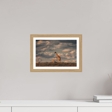 12 x 8″, S+M Oak Frame + Border LINEAGE