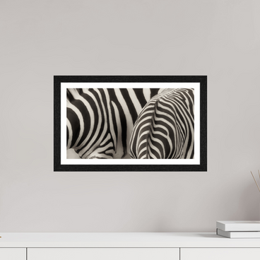 16 x 9″, S+M Black Frame + border NOT THE SAME
