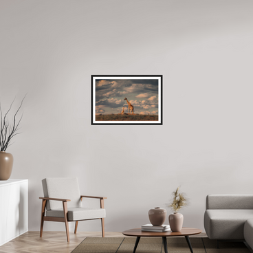30 x 20″, L+XL Black Frame + Border LINEAGE