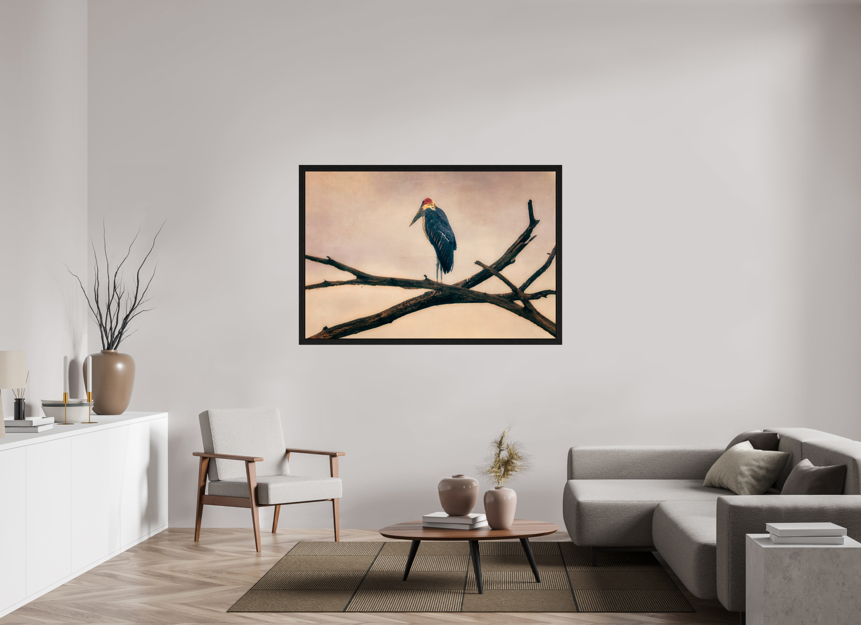 60 x 40″, Exhibition Black Floater Frame THE LAST WITNESS
