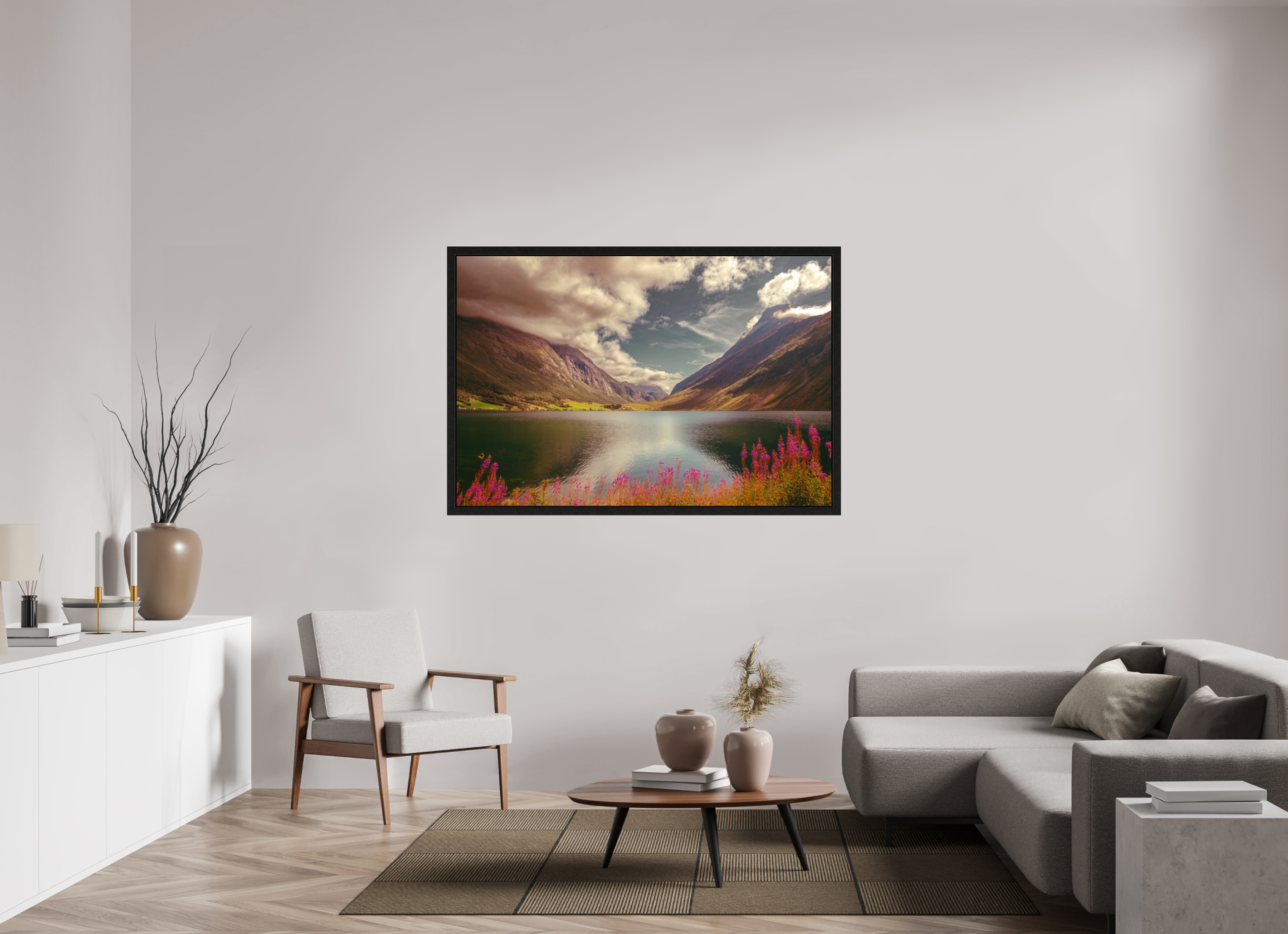 60 x 40″, Exhibition Black Floater Frame A PERFECTLY ORDINARY PLACE