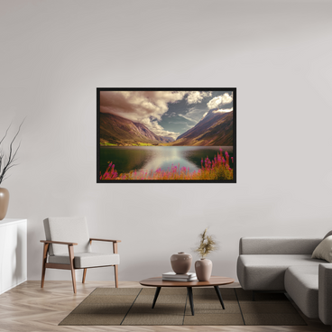 60 x 40″, Exhibition Black Floater Frame A PERFECTLY ORDINARY PLACE