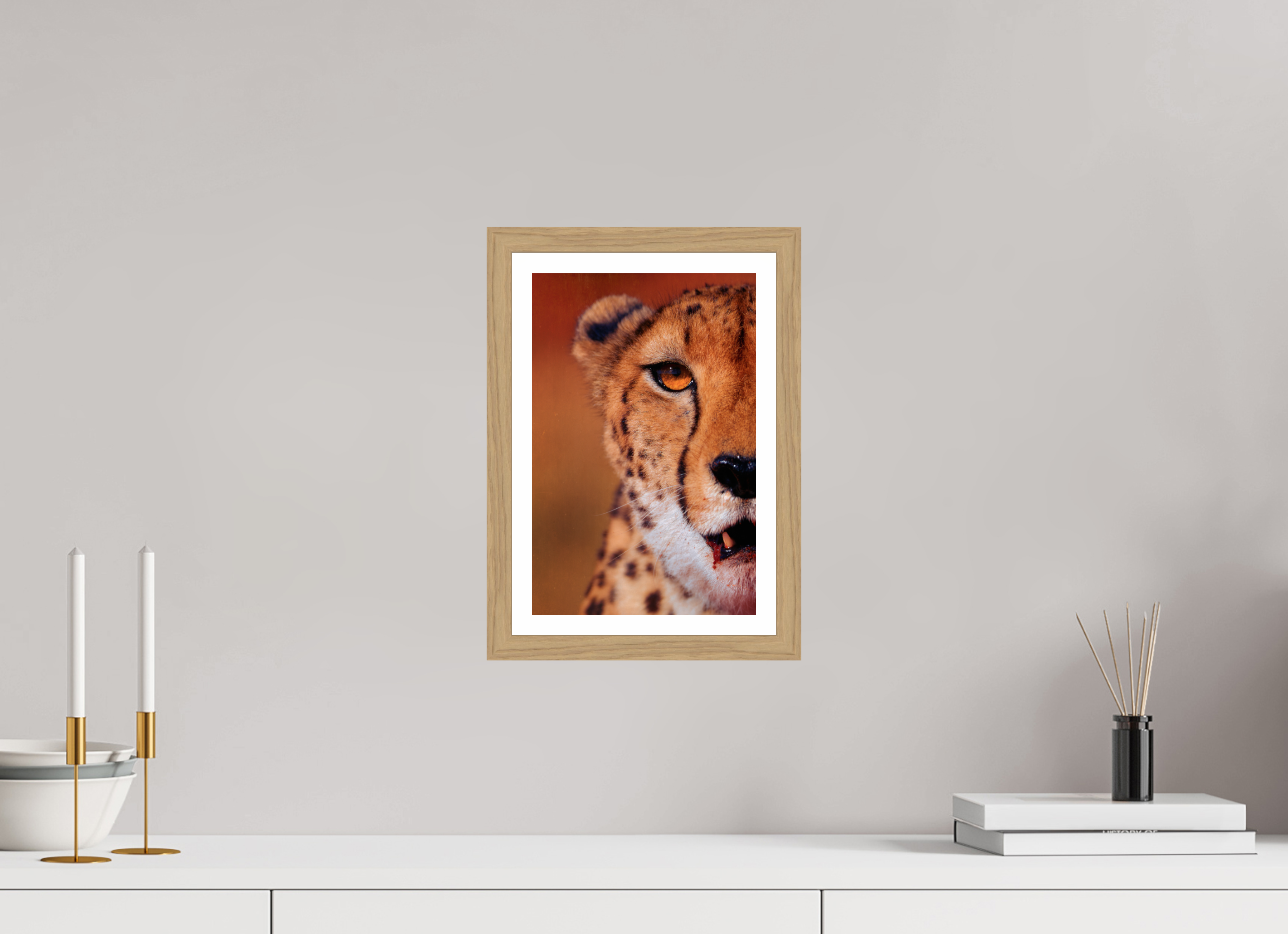 8 x 12″, S+M Oak Frame + Border AS IT IS