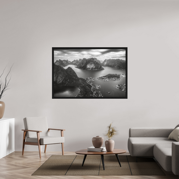60 x 40″, Exhibition Black Floater Frame THE LONG WAY DOWN